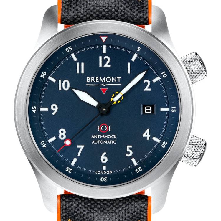 Bremont Watch MBII Blue Orange Barrel - Blue