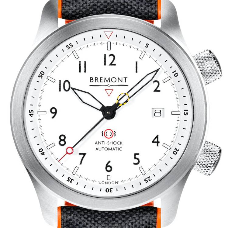 Bremont Watch MBII White Orange Barrel - White