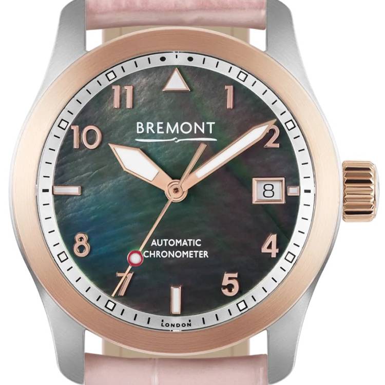 Bremont Watch Maya Pink Strap - Black