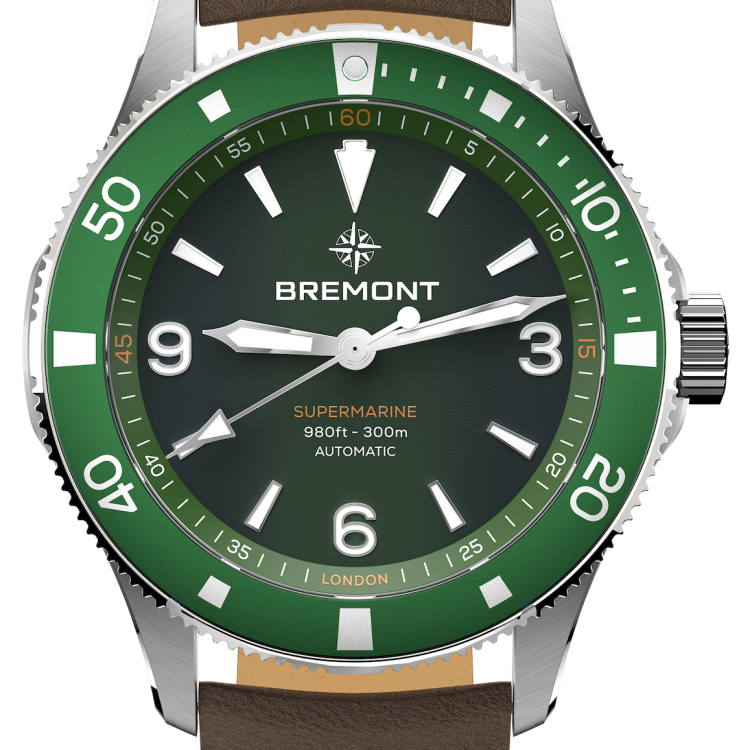 Bremont Watch Supermarine 300M Green Leather