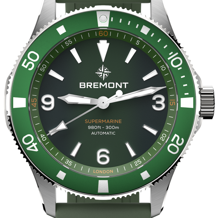 Bremont Watch Supermarine 300M Green Rubber