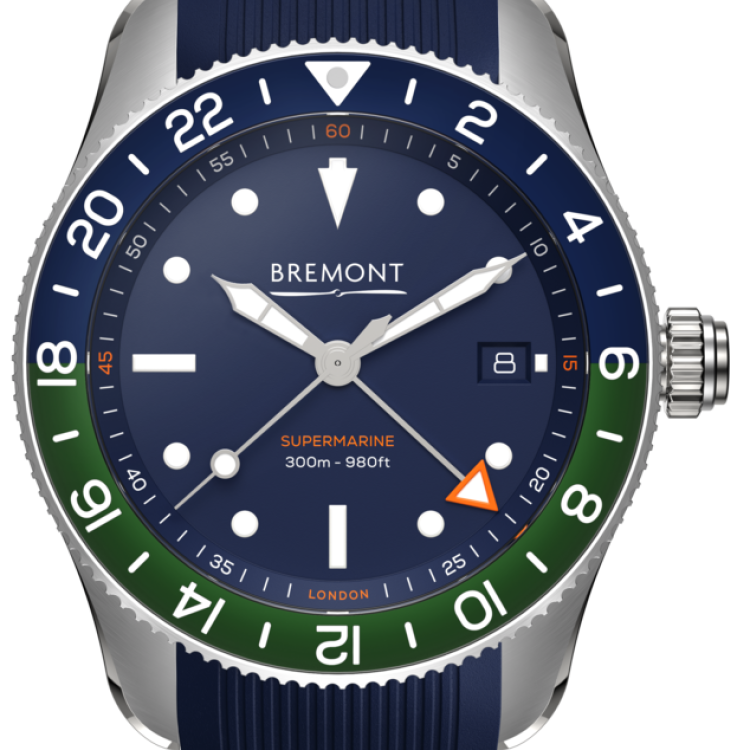 Bremont Watch Supermarine S302 GMT Blue Rubber