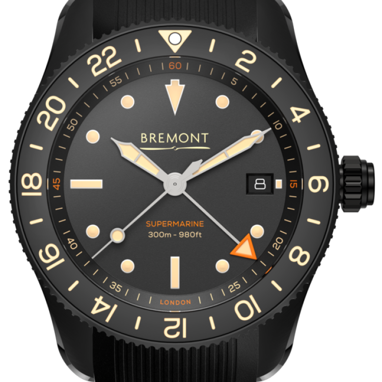 Bremont Watch Supermarine S302 Jet GMT Rubber