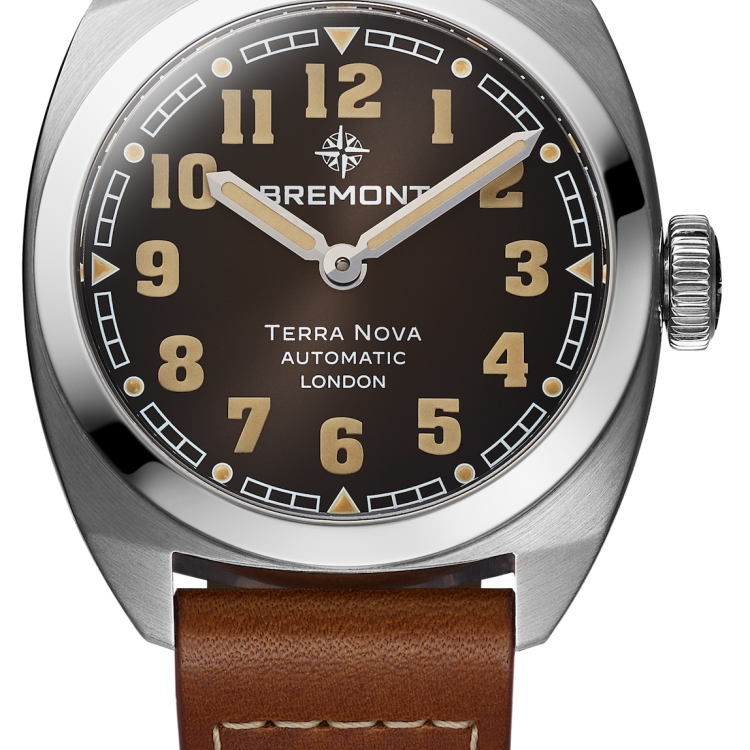 Bremont Watch Terra Nova 38 Black Leather