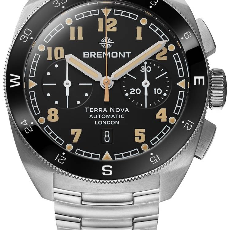 Bremont Watch Terra Nova 42.5 Steel Chronograph Bracelet