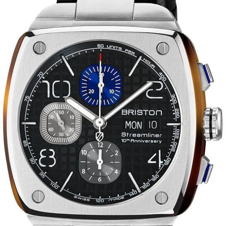 Briston Watch Streamliner Urban 10th Anniversary Black Limited Edition