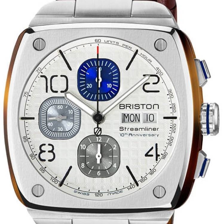 Briston Watch Streamliner Urban 10th Anniversary White Limited Edition