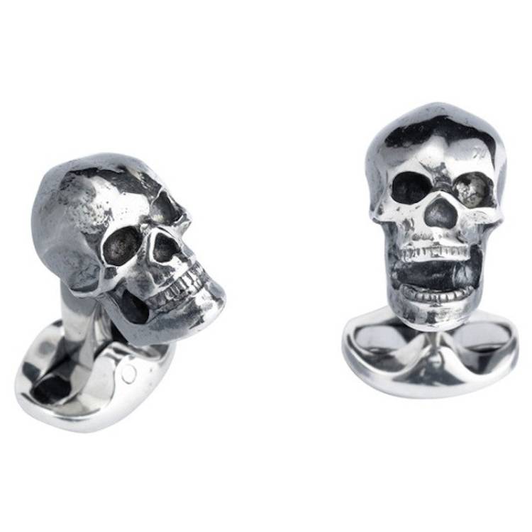 Deakin & Francis Cufflinks Skull - Silver