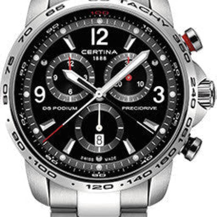 Certina Watch DS Podium Big Size Chrono 1/100 Sec Quartz