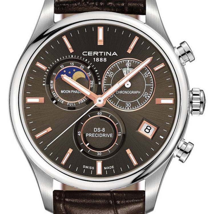 Certina Watch DS-8 Chrono Moon Phase - Brown