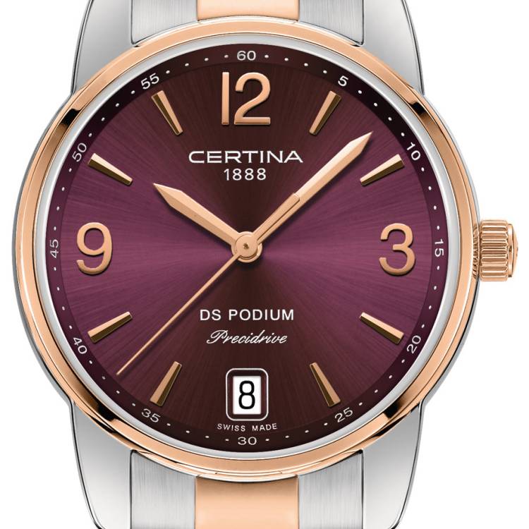 Certina Watch DS Podium Lady - Burgundy
