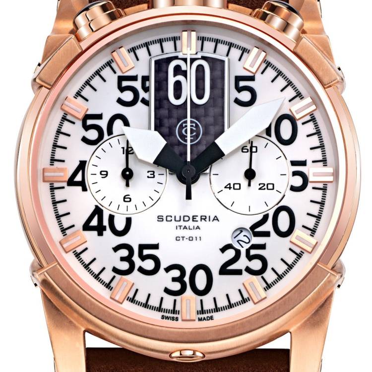 CT Scuderia Watch Bullet Head Saturno - White