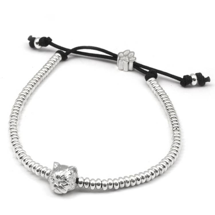 Cat Fever Sterling Silver Persian Muzzle Bracelet