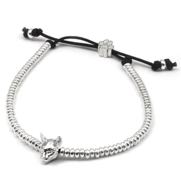 Cat Fever Sterling Silver Siamese Muzzle Bracelet