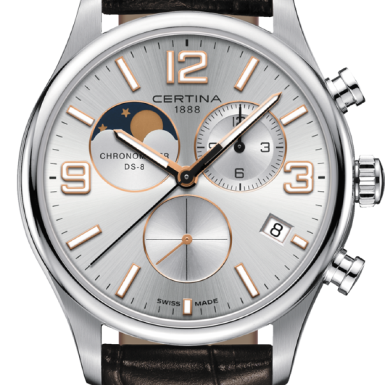 Certina Watch DS-8 Moon Phase - Silver