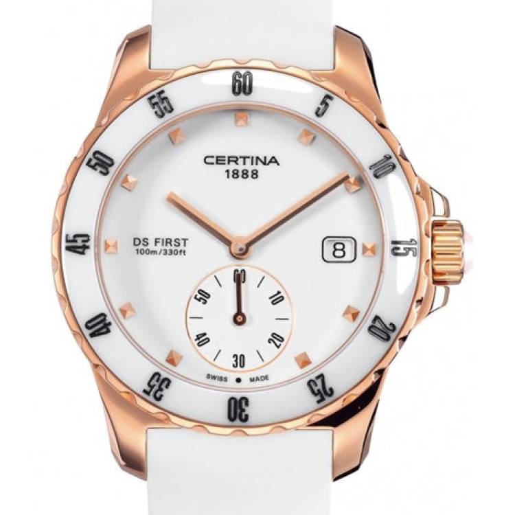 Certina Watch DS First Lady Ceramic Quartz - White