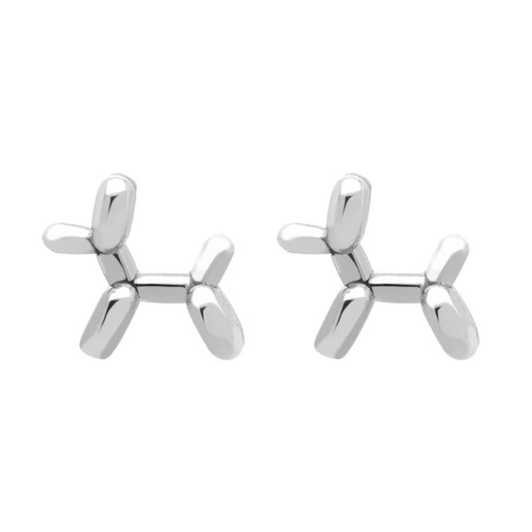 Chatsworth The Dog Sterling Silver Balloon Earrings D - Silver