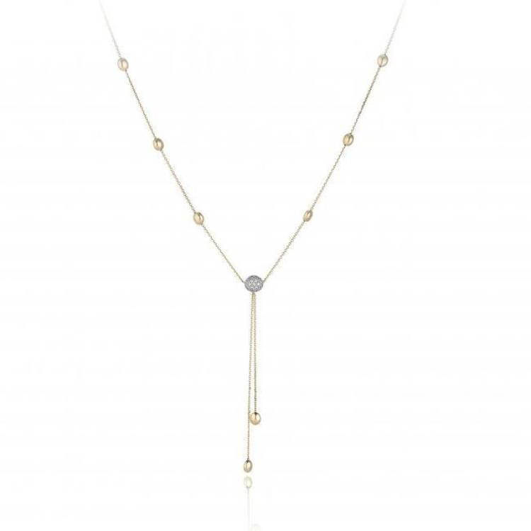 Chimento Armillas Acqua 18ct Yellow Gold Diamond Necklace