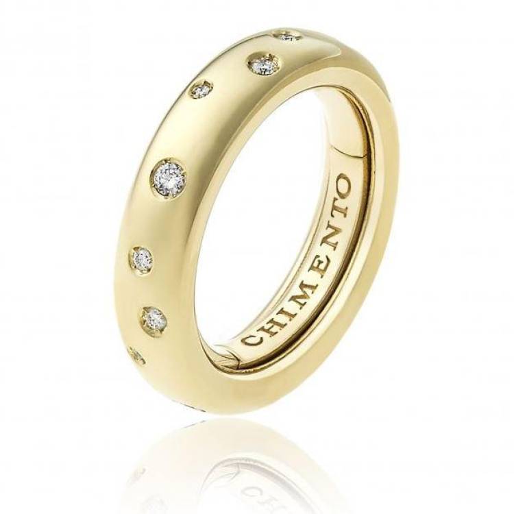 Chimento Forever 18ct Yellow Gold Diamond Adjustable Size-Fit Medium Ring - 200