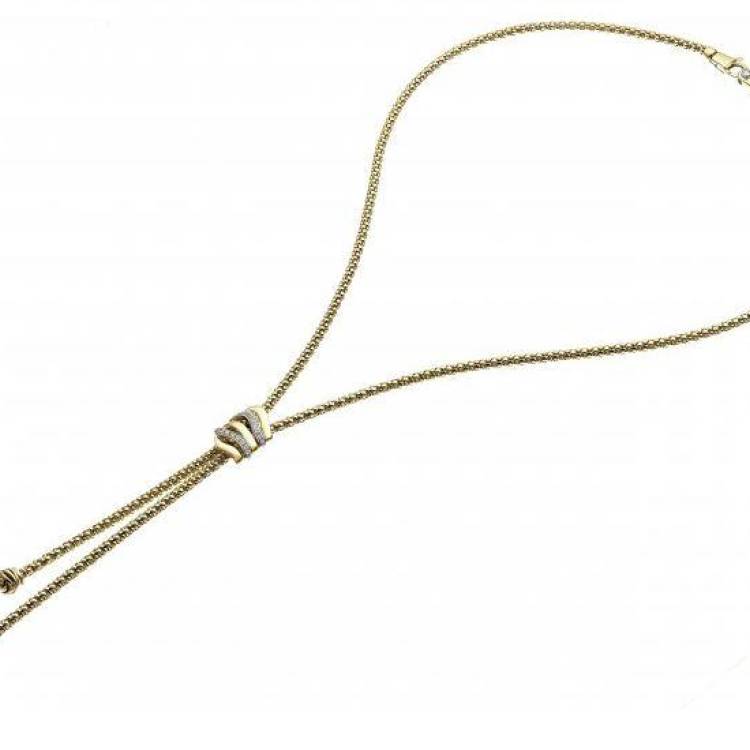 Chimento Stretch Nuvola 18ct Yellow Gold Diamond Necklace