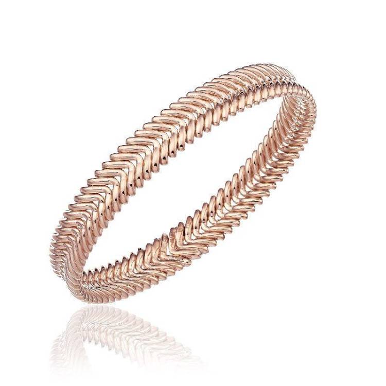 Chimento Armillas 18ct Rose Gold Arrow Head Bangle - S/M