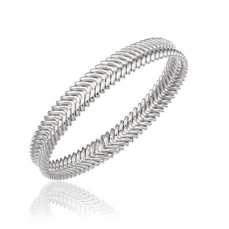Chimento Armillas 18ct White Gold Arrow Head Bangle - S/M