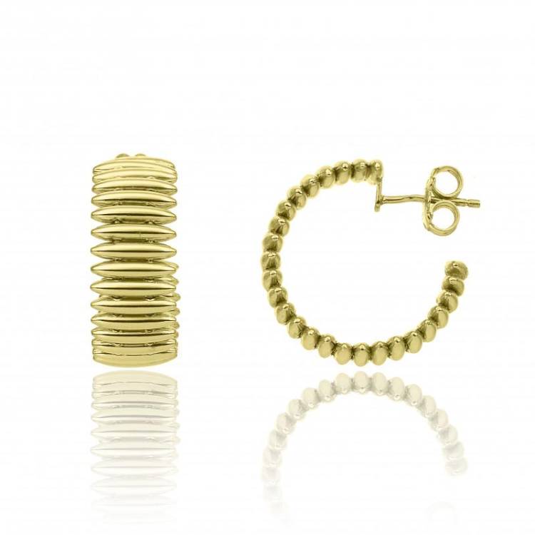 Chimento Armillas 18ct Yellow Gold Spike Hoop Earrings