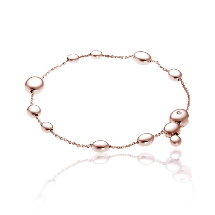 Chimento Armillas Acqua 18ct Rose Gold Diamond Drops Bracelet - Option1 Value Rose Gold