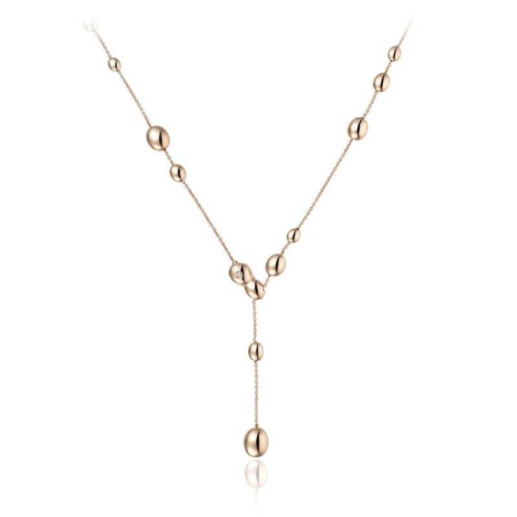 Chimento Armillas Acqua 18ct Rose Gold Diamond Droplets Necklace - Option1 Value Rose Gold