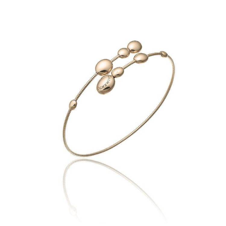 Chimento Armillas Acqua 18ct Rose Gold Droplets Crossover Bangle - M