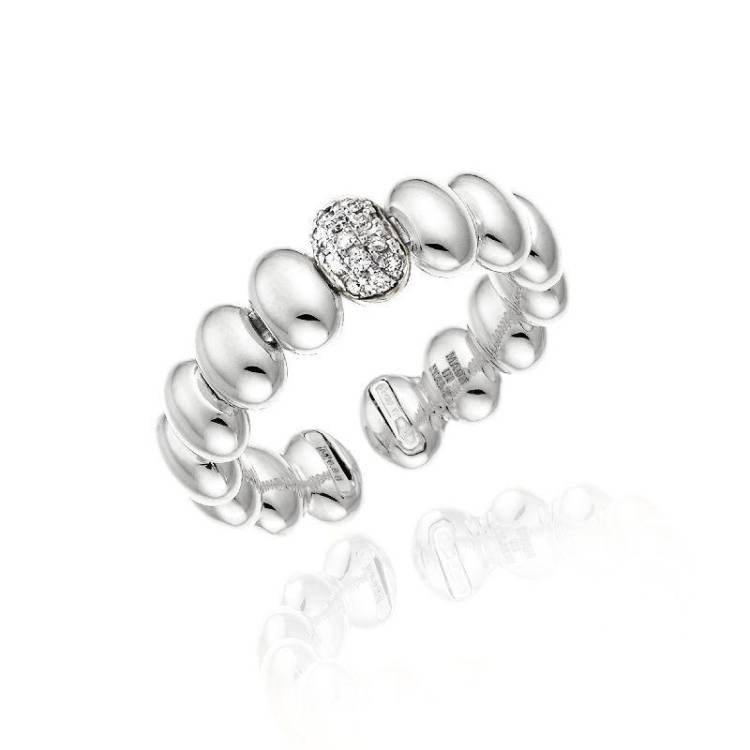Chimento Armillas Acqua 18ct White Gold 0.07ct Diamond Ring
