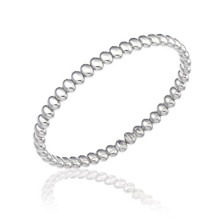 Chimento Armillas Acqua 18ct White Gold Droplets Bangle - L