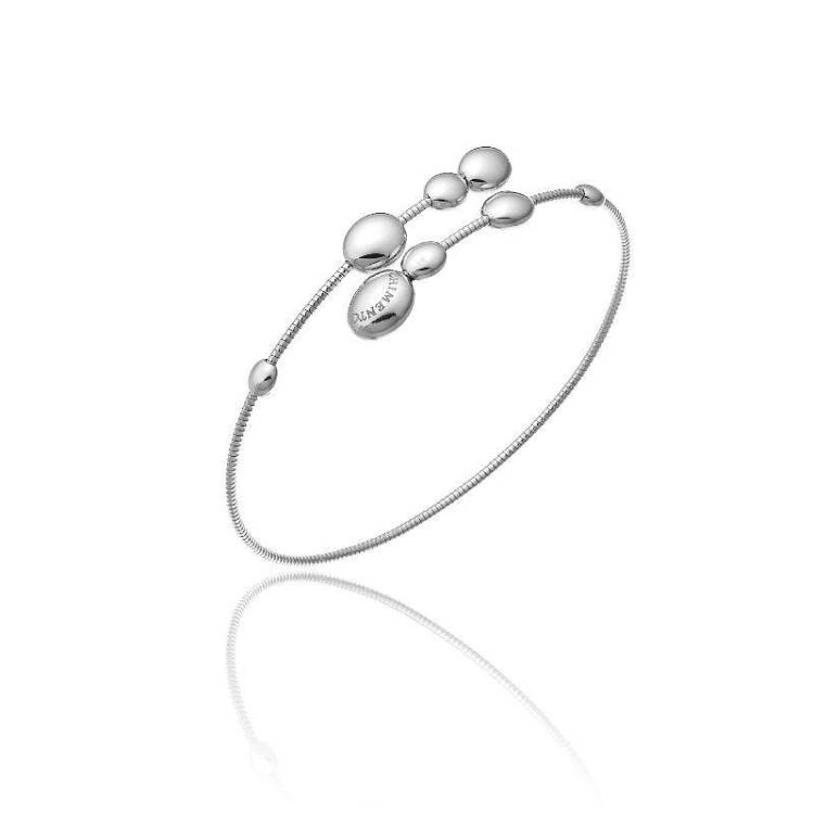 Chimento Armillas Acqua 18ct White Gold Droplets Crossover Bangle - S