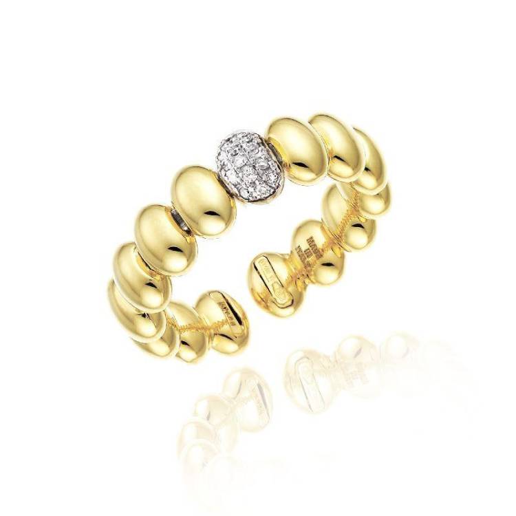 Chimento Armillas Acqua 18ct Yellow Gold 0.07ct Diamond Ring