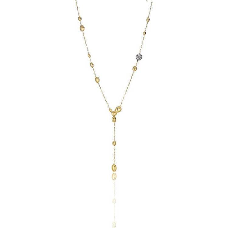 Chimento Armillas Acqua 18ct Yellow Gold 0.25ct Diamond Droplets Necklace