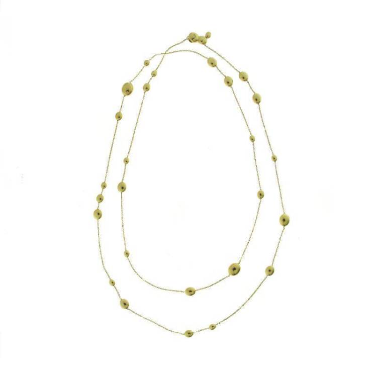Chimento Armillas Acqua 18ct Yellow Gold Diamond Droplets Necklace