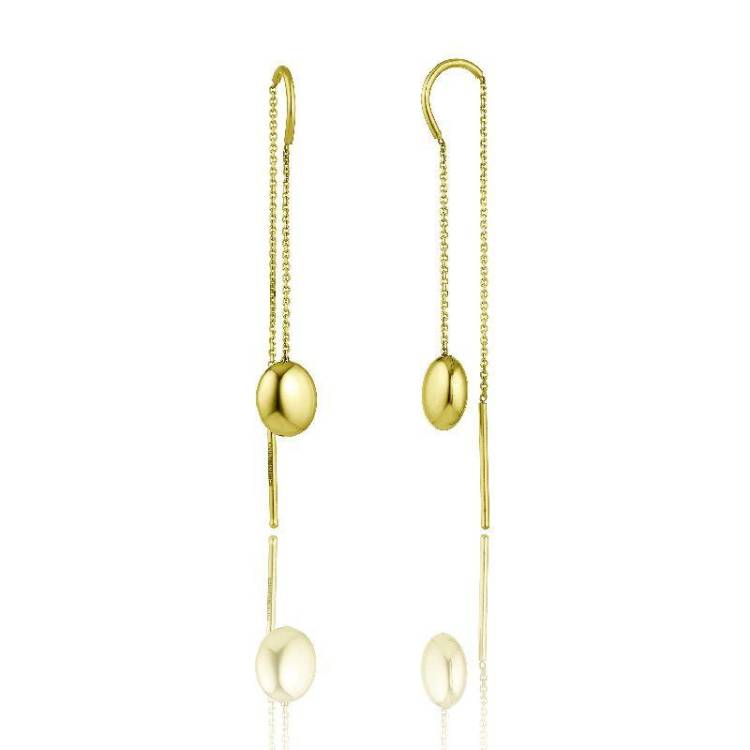 Chimento Armillas Acqua 18ct Yellow Gold Threader Earrings