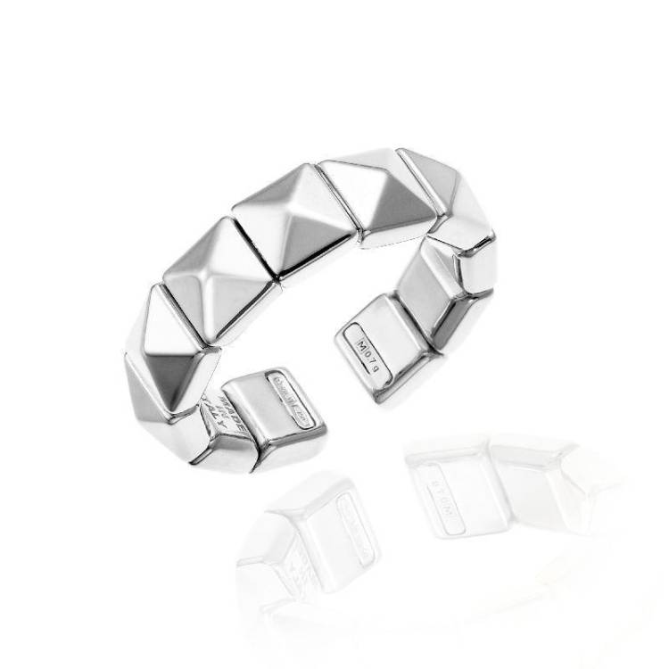 Chimento Armillas Pyramis 18ct White Gold Studs Ring