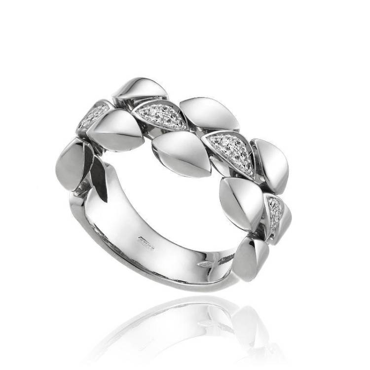 Chimento Mosaico 18ct White Gold 0.21ct Diamond Ring