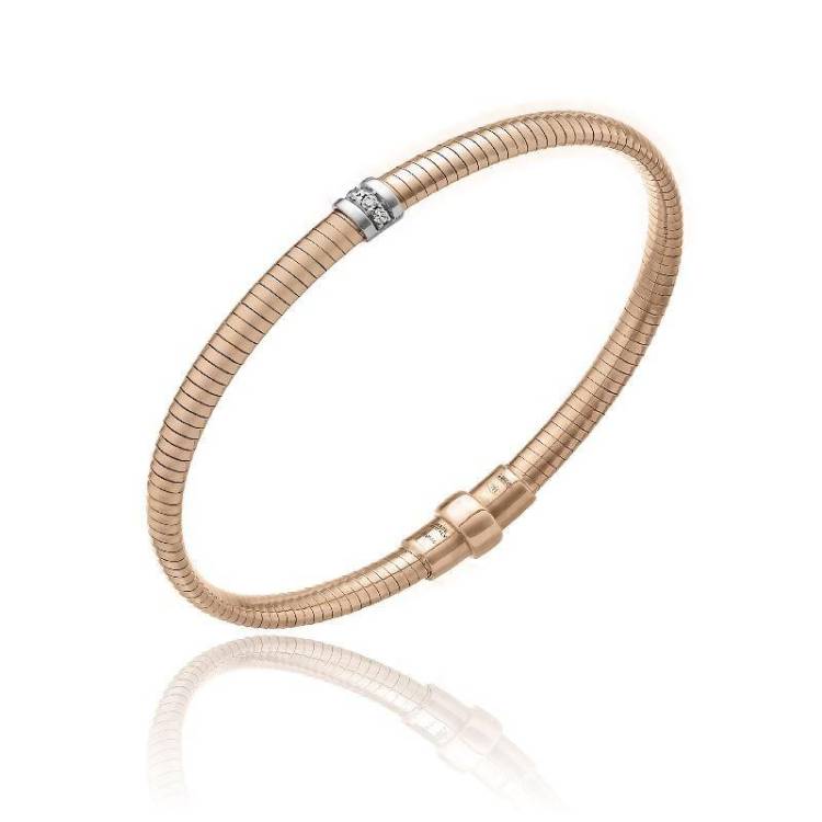 Chimento Stardust Pave 18ct Rose Gold 0.06ct Diamond Bracelet