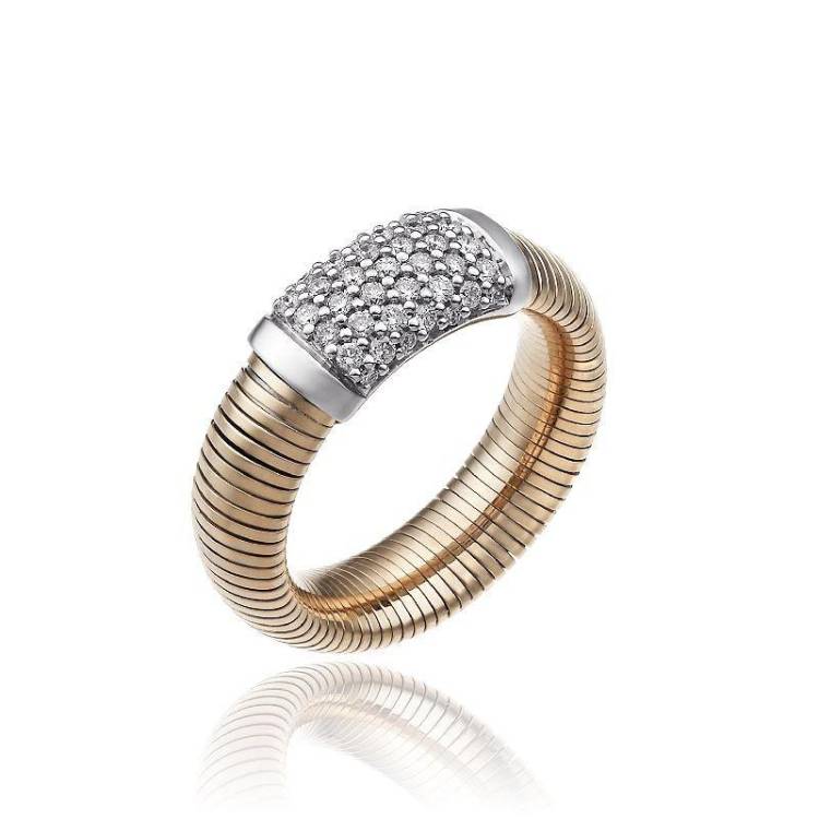 Chimento Stardust Pave 18ct Rose Gold 0.37ct Diamond Ring