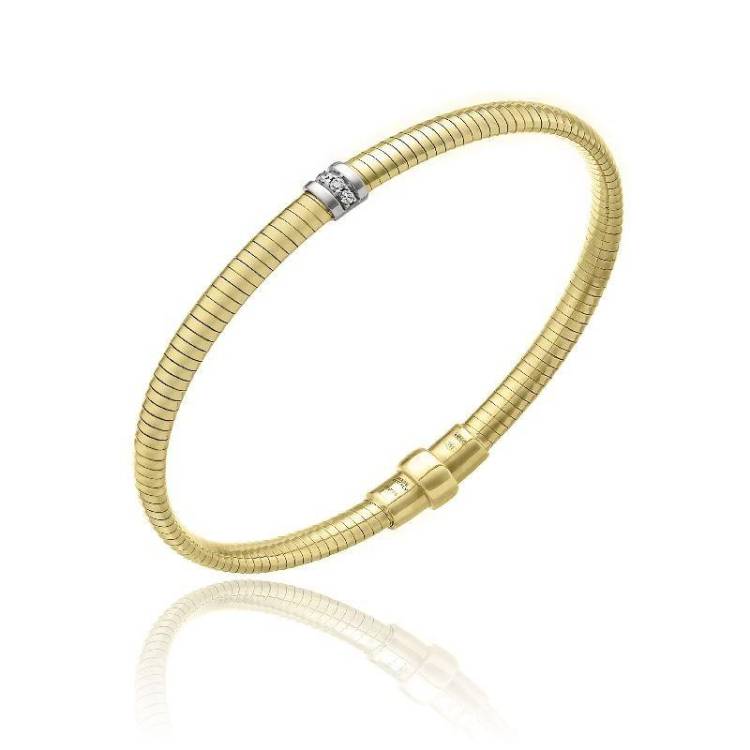 Chimento Stardust Pave 18ct Yellow Gold 0.06ct Diamond Bracelet