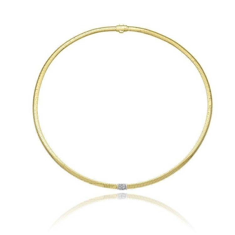 Chimento Stardust Pave 18ct Yellow Gold 0.15ct Diamond Necklace
