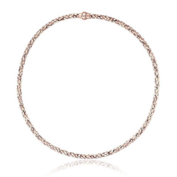 Chimento Stretch Classic 18ct Rose Gold Diamond Necklace - 45cm