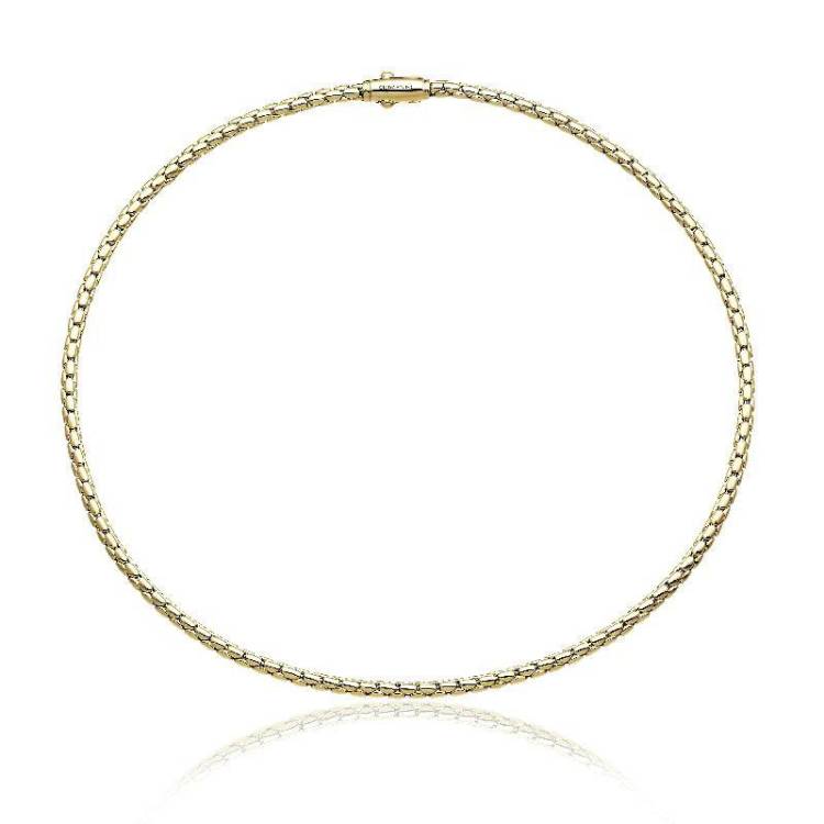 Chimento Stretch Spring 18ct Yellow Gold Necklace - 45cm