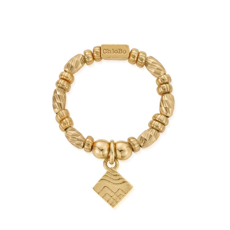 Chlobo Gold Plated Sterling Silver Creative Desires Ring - S