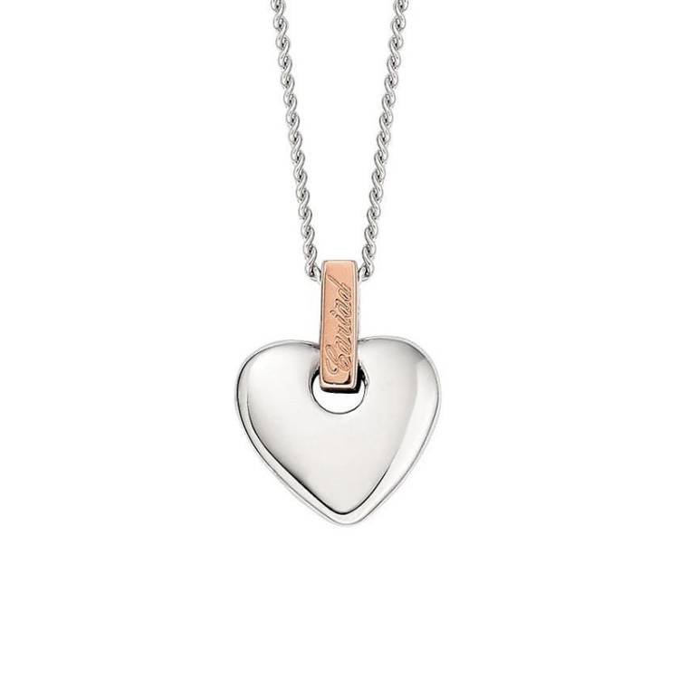 Clogau Cariad Sterling Silver Heart Necklace - Silver