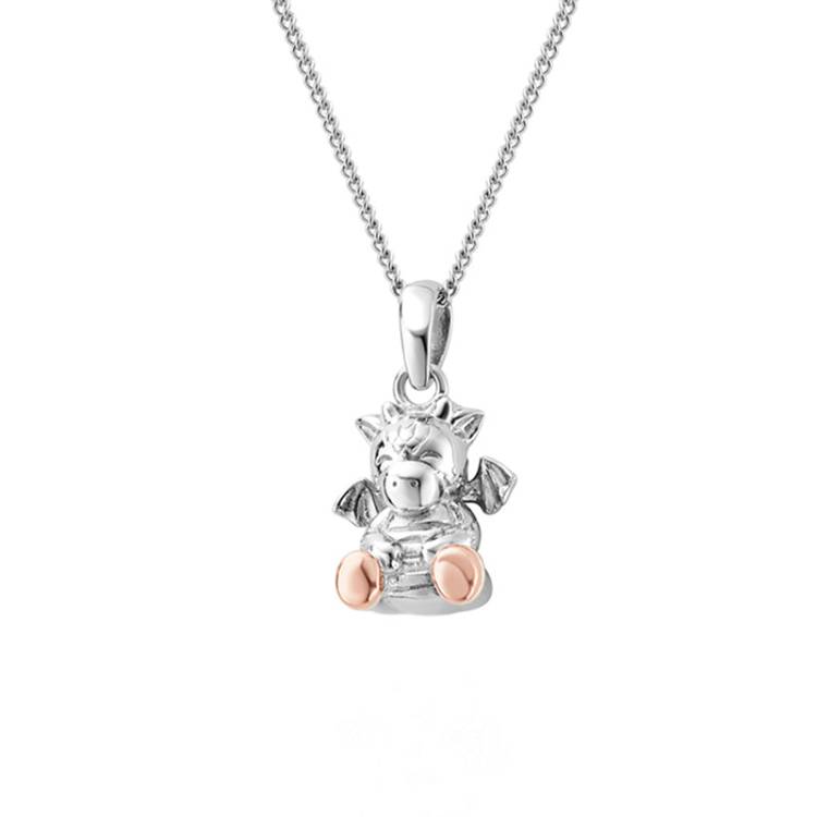 Clogau Ciwt Dragon Sterling Silver Pendant - Sterling Silver
