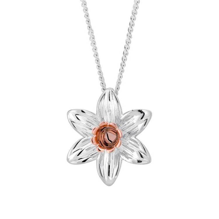 Clogau Daffodil Sterling Silver Necklace - Silver
