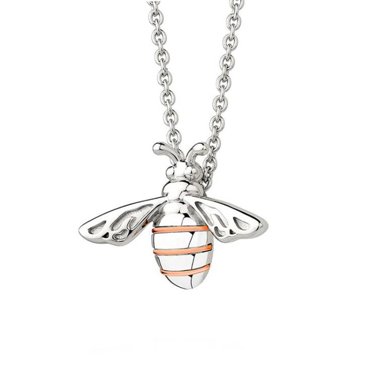 Clogau Honey Bee Large Sterling Silver Necklace D